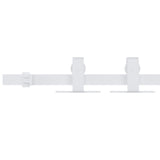 Mini Sliding Cabinet Door Kit Carbon Steel White 152 cm 151696