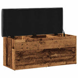 Storage Bench Old Wood 102x42x45 cm Engineered Wood 857619