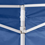 Professional Folding Party Tent with 4 Sidewalls 2x2 m Steel Blue 48879
