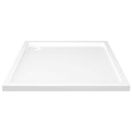 Square ABS Shower Base Tray White 80x80 cm 148907