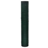 ZNTS Chicken Wire Fence Galvanised Steel 1x25 m Green 140440
