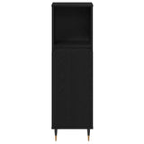 Bathroom Furniture Set 3 pcs Black Oak Engineered Wood 3378515