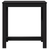 ZNTS Bar Table Black 102x50x103.5 cm Engineered Wood 854410