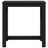Bar Table Black 102x50x103.5 cm Engineered Wood 854410