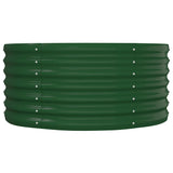 Garden Raised Bed Galvanised Steel 152x80x36 cm Green 318913