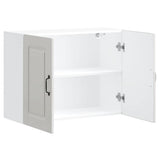 Kitchen Wall Cabinet Kalmar High Gloss White Engineered Wood 853589