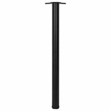 4 Height Adjustable Table Legs Black 870 mm 242140