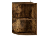 Corner Shelf 2-Tier 41.5 x 41.5 x 72 cm Engineered Wood 8016354