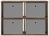 Sideboard with Drawer Smoked Oak 59.5 x 27 x 57 cm 8000536