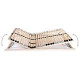 Slatted Bed Bases without Mattress 2 pcs with 28 Slats 80x200 cm 3051422