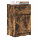 Bedside Cabinet Smoked Oak 39x35x65 cm Engineered Wood 861327