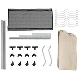 282428 Laundry Sorter with 4 Bags Cream Steel