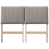 Upholstered Headboard Taupe 120 cm Solid Pine Wood 879407