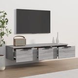 Wall Cabinet Grey Sonoma 102x30x20 cm Engineered Wood 817097
