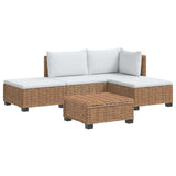 4 pcs Rattan Lounge Set with Cushions GENDT Natural Rattan 3429844
