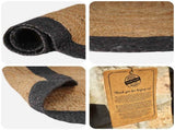 Area Rug Dark Grey 205 x 305 cm Jute 42010708