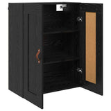 Wall Mounted Cabinet Black Oak 69.5 x 34 x 90 cm 882423