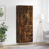 Highboard Smoked Oak 69.5x34x180 cm Engineered Wood 3195888