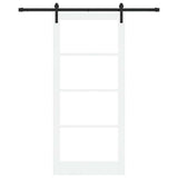 Sliding Door ORKDAL White and Black 93 x 211 cm 3331842