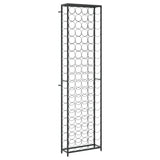 Wine Rack for 95 Bottles Black 54x18x200 cm Wrought Iron 358368