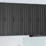 Wall Cabinet LUCCA Black 30 x 31 x 100 cm Engineered Wood 885106