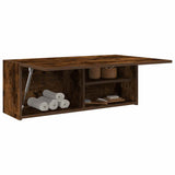 Bathroom Wall Cabinet Smoked Oak 80x25x30 cm Engineered Wood 860080