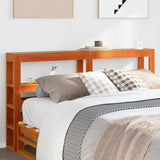 Headboard with Shelves Wax Brown 150 cm Solid Wood Pine 850883