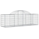 Arched Gabion Baskets 50 pcs 200x50x60/80 cm Galvanised Iron 3146297