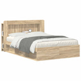 Headboard Cabinet with Storage Sonoma Oak Engineered Wood 8001275