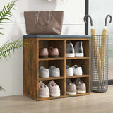 Shoe Cabinet Smoked Oak 52,5x30x50 cm 820508
