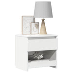 Bedside Cabinets 2 pcs High Gloss White 40x30x39 cm Engineered Wood 803456