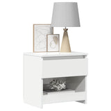 Bedside Cabinets 2 pcs High Gloss White 40x30x39 cm Engineered Wood 803456