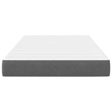 Bed Mattress with Mattress Light Grey 120 x 190 cm Fabric 42008276