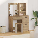 Dressing Table 2 pcs Brown 50 x 41 x 135 cm Engineered Wood 3334208