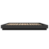 Bed Frame without Mattress Black 180x200 cm Super King 3281169