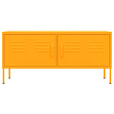 TV Cabinet Mustard Yellow 105x35x50 cm Steel 336227