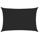 Sunshade Sail 160 g/m Black 5x7 m HDPE 311742
