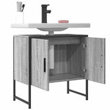 Bathroom Sink Cabinet Grey Sonoma 60x33x60 cm Engineered Wood 842459