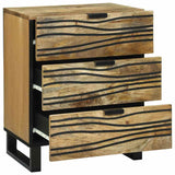 Bedside Cabinet Brown 50 x 33 x 62 cm Solid Acacia wood 4017945