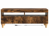 LED TV Cabinet Smoked Oak Engineered Wood 896340