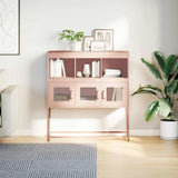 ZNTS Sideboard Pink 100.5x39x107 cm Cold-rolled Steel 853417