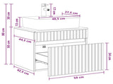 Bathroom Furniture Set High Gloss White Engineered Wood 3404294