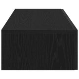 Wall Shelf with Drawers Black 100x36x19 cm Engineered Wood 859987