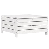 6 Piece Garden Sofa Set White Solid Wood Pine 3250705