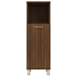 Bathroom Cabinet Brown Oak 30x30x95 cm Engineered Wood 815608