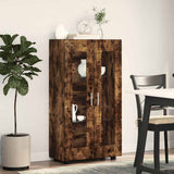 Sideboard FLORIN Smoked Oak 55.5 x 29 x 100 cm Engineered Wood 880256