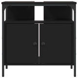 Bathroom Sink Cabinet Black Engineered wood Medium 842436