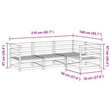 4 Piece Garden Sofa Set Impregnated Wood Pine 3299411