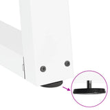 Coffee Table Legs V-Shape 2 pcs White 28x cm Steel 4012541