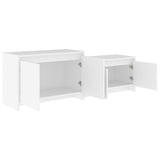 TV Cabinet White 146.5x35x50 cm Engineered Wood 809809
